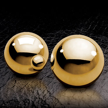 Pipedream Gold Ben Wa Balls - Элегантные вагинальные шарики - купить в секс шопе Pipedream Gold Ben Wa Balls - Элегантные вагинальные шарики - купить в секс шопе