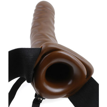 Новинка раздела Секс игрушки - Pipedream Vibrating Hollow Strap-On, коричневый Новинка раздела Секс игрушки - Pipedream Vibrating Hollow Strap-On, коричневый