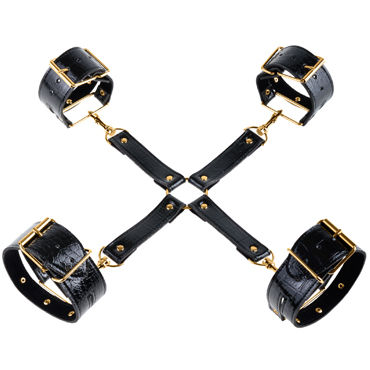 Pipedream Gold Fantasy Hogtie Kit, Элегантный набор для бондажа и другие товары Pipedream с фото Pipedream Gold Fantasy Hogtie Kit, Элегантный набор для бондажа и другие товары Pipedream с фото