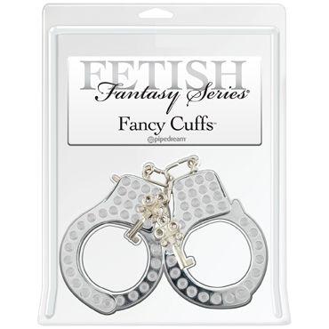 Pipedream Fancy Cuffs, серебристый, Красивые наручники со стразами Pipedream Fancy Cuffs, серебристый, Красивые наручники со стразами