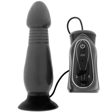 Seven Creations Thrusting Butt Plug, черный, Водонепроницаемая анальная пробка Seven Creations Thrusting Butt Plug, черный, Водонепроницаемая анальная пробка