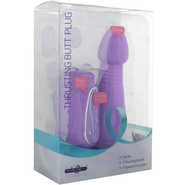 Seven Creations Thrusting Butt Plug, фиолетовый - фото, отзывы Seven Creations Thrusting Butt Plug, фиолетовый - фото, отзывы