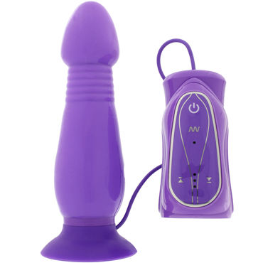 Seven Creations Thrusting Butt Plug, фиолетовый, Водонепроницаемая анальная пробка Seven Creations Thrusting Butt Plug, фиолетовый, Водонепроницаемая анальная пробка