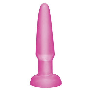 Pipedream Basix Rubber Works Beginners Butt Plug, розовая, Анальная пробка небольшого размера Pipedream Basix Rubber Works Beginners Butt Plug, розовая, Анальная пробка небольшого размера