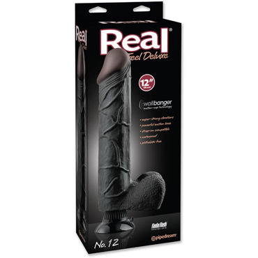 Pipedream Real Feel Deluxe No12, черный, Вибратор супер-реалистик Pipedream Real Feel Deluxe No12, черный, Вибратор супер-реалистик