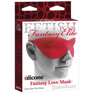 Pipedream Fantasy Love Mask, красная, Маска на застежках Pipedream Fantasy Love Mask, красная, Маска на застежках
