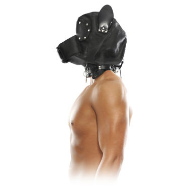 Pipedream Doggie Hood and Leash - Маска на лицо с поводком - купить в секс шопе Pipedream Doggie Hood and Leash - Маска на лицо с поводком - купить в секс шопе