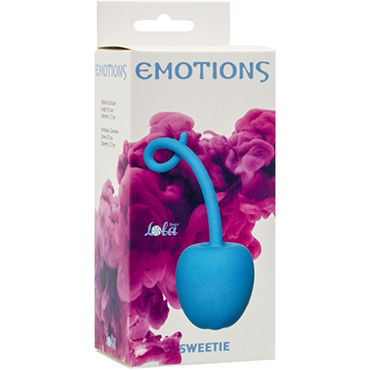 Lola Toys Emotions Sweetie, голубой - Вагинальный шарик в форме яблочка - купить в секс шопе Lola Toys Emotions Sweetie, голубой - Вагинальный шарик в форме яблочка - купить в секс шопе