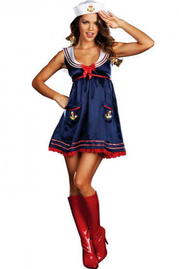 Le Frivole Sailor Mine, Мини-платье и шапочка Le Frivole Sailor Mine, Мини-платье и шапочка