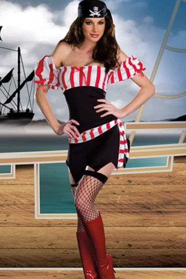 Le Frivole Ships Ahoy, Эротичное платье с поясом и платок Le Frivole Ships Ahoy, Эротичное платье с поясом и платок