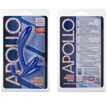 California Exotic Apollo Curved Prostate Probes, синий - Стимулятор простаты - купить в секс шопе California Exotic Apollo Curved Prostate Probes, синий - Стимулятор простаты - купить в секс шопе