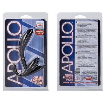 California Exotic Apollo Curved Prostate Probes, черный - Стимулятор простаты - купить в секс шопе California Exotic Apollo Curved Prostate Probes, черный - Стимулятор простаты - купить в секс шопе