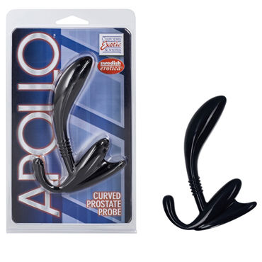 California Exotic Apollo Curved Prostate Probes, черный, Стимулятор простаты California Exotic Apollo Curved Prostate Probes, черный, Стимулятор простаты