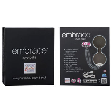 California Exotic Embrace Love Balls, серые - Вагинальные виброшарики - купить в секс шопе California Exotic Embrace Love Balls, серые - Вагинальные виброшарики - купить в секс шопе