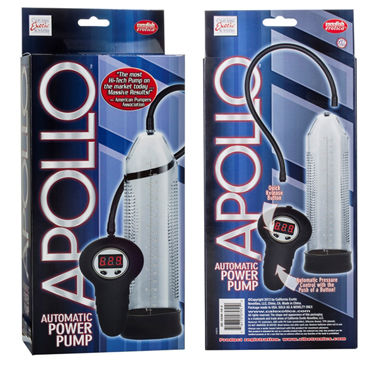 California Exotic Apollo Automatic Power Pumps, прозрачная - Автоматическая вакуумная помпа - купить в секс шопе California Exotic Apollo Automatic Power Pumps, прозрачная - Автоматическая вакуумная помпа - купить в секс шопе