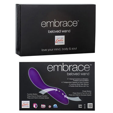 California Exotic Embrace Beloved Wands, фиолетовый - Гибкий эргономичный вибратор - купить в секс шопе California Exotic Embrace Beloved Wands, фиолетовый - Гибкий эргономичный вибратор - купить в секс шопе