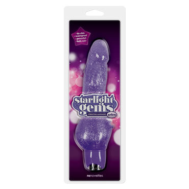 NS Novelties Starlight Gems Aries, фиолетовый, Мультискоростной вибратор-реалистик NS Novelties Starlight Gems Aries, фиолетовый, Мультискоростной вибратор-реалистик
