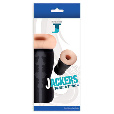 NS Novelties Jackers Squeezer, телесный, Мастурбатор с реалистичным рельефом NS Novelties Jackers Squeezer, телесный, Мастурбатор с реалистичным рельефом