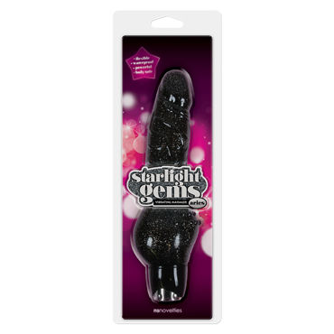 NS Novelties Starlight Gems Aries, черный, Мультискоростной вибратор-реалистик NS Novelties Starlight Gems Aries, черный, Мультискоростной вибратор-реалистик