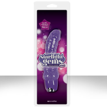 NS Novelties Starlight Gems Orion, фиолетовый, Мультискоростной вибратор-реалистик NS Novelties Starlight Gems Orion, фиолетовый, Мультискоростной вибратор-реалистик