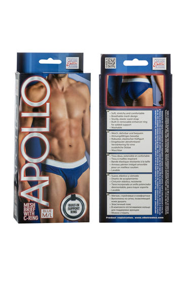 California Exotic Apollo Mesh Brief with C-Ring, синие - фото, отзывы California Exotic Apollo Mesh Brief with C-Ring, синие - фото, отзывы