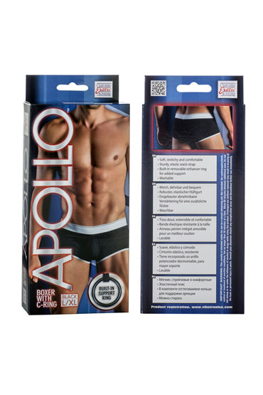California Exotic Apollo Boxer with C-Ring, черные - фото, отзывы California Exotic Apollo Boxer with C-Ring, черные - фото, отзывы