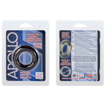 California Exotic Apollo Premium Support Enhancers Extra Large, серое - Эрекционное кольцо большого размера - купить в секс шопе California Exotic Apollo Premium Support Enhancers Extra Large, серое - Эрекционное кольцо большого размера - купить в секс шопе