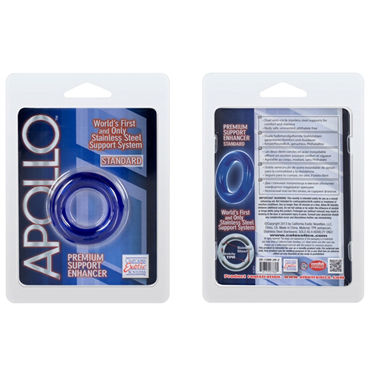 California Exotic Apollo Premium Support Enhancers Standard, синее - Эрекционное кольцо стандартного размера - купить в секс шопе California Exotic Apollo Premium Support Enhancers Standard, синее - Эрекционное кольцо стандартного размера - купить в секс шопе