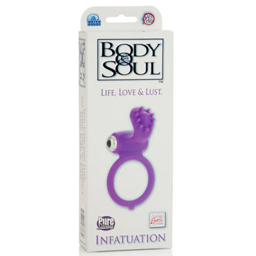 California Exotic Body & Soul Infatuation, фиолетовое - Эрекционное кольцо со стимуляцией клитора - купить в секс шопе California Exotic Body & Soul Infatuation, фиолетовое - Эрекционное кольцо со стимуляцией клитора - купить в секс шопе