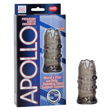 California Exotic Apollo Premium Girth Enhancers, серая, Насадка на пенис California Exotic Apollo Premium Girth Enhancers, серая, Насадка на пенис