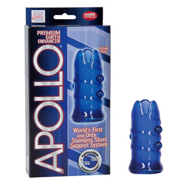 California Exotic Apollo Premium Girth Enhancers, синяя, Насадка на пенис California Exotic Apollo Premium Girth Enhancers, синяя, Насадка на пенис