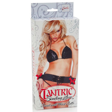 California Exotic Tantric Binding Love Corset with Wrist Cuffs - Пояс с отверстиями для фиксации рук - купить в секс шопе California Exotic Tantric Binding Love Corset with Wrist Cuffs - Пояс с отверстиями для фиксации рук - купить в секс шопе