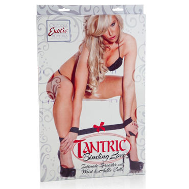 California Exotic Tantric Binding Love Intimate Spreader with Wrist & Ankle Cuffs - Аксессуар для фиксации рук и ног - купить в секс шопе California Exotic Tantric Binding Love Intimate Spreader with Wrist & Ankle Cuffs - Аксессуар для фиксации рук и ног - купить в секс шопе