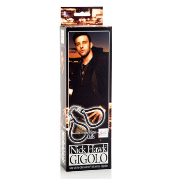 California Exotic Nick Hawk Gigolo Keyless Cuffs - Мягкие и прочные наручники - купить в секс шопе California Exotic Nick Hawk Gigolo Keyless Cuffs - Мягкие и прочные наручники - купить в секс шопе