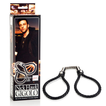 California Exotic Nick Hawk Gigolo Keyless Cuffs, Мягкие и прочные наручники California Exotic Nick Hawk Gigolo Keyless Cuffs, Мягкие и прочные наручники