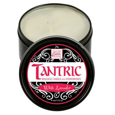 California Exotic Tantric White Lavender, 113 г, Массажная свеча с феромонами, с ароматом белой лаванды California Exotic Tantric White Lavender, 113 г, Массажная свеча с феромонами, с ароматом белой лаванды