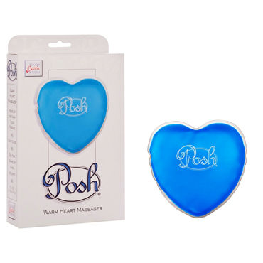 California Exotic Posh Warm Heart Massagers, синий, Массажер нагревающийся при сгибании диска California Exotic Posh Warm Heart Massagers, синий, Массажер нагревающийся при сгибании диска
