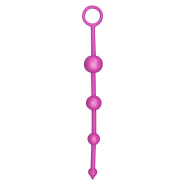 Toy Joy Funky Butt Beads, темно-розовая, Анальная цепочка Toy Joy Funky Butt Beads, темно-розовая, Анальная цепочка