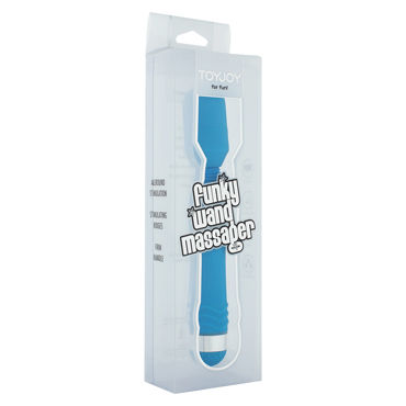Toy Joy Funky Wand Massager, синий - фото, отзывы Toy Joy Funky Wand Massager, синий - фото, отзывы