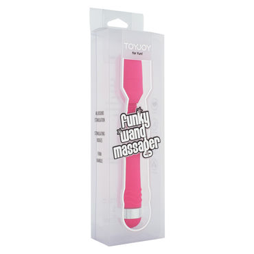 Toy Joy Funky Wand Massager, розовый - фото, отзывы Toy Joy Funky Wand Massager, розовый - фото, отзывы