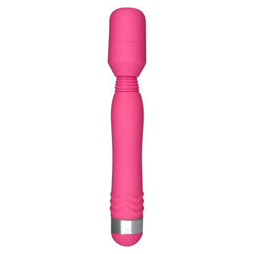 Toy Joy Funky Wand Massager, розовый, Вибростимулятор с подвижной головкой Toy Joy Funky Wand Massager, розовый, Вибростимулятор с подвижной головкой