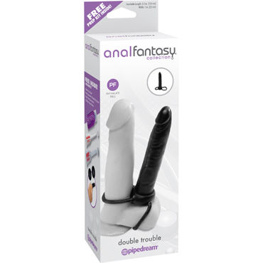 Pipedream Anal Fantasy Collection Double Trouble, Безремневый мужской страпон Pipedream Anal Fantasy Collection Double Trouble, Безремневый мужской страпон
