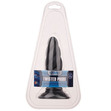 Menzstuff Twisted Probe, черный, Анальная пробка витой формы Menzstuff Twisted Probe, черный, Анальная пробка витой формы