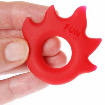 Fun Factory LoveRing Flame, красный - Упругое и эластичное эрекционное кольцо - купить в секс шопе Fun Factory LoveRing Flame, красный - Упругое и эластичное эрекционное кольцо - купить в секс шопе
