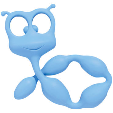 Fun Factory Flexi Felix, голубой, Гибкая анальная цепочка с оригинальным дизайном Fun Factory Flexi Felix, голубой, Гибкая анальная цепочка с оригинальным дизайном