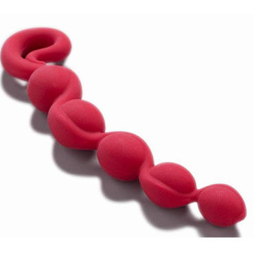 Fun Factory Bendy Beads, красный - Эластичная анальная цепочка - купить в секс шопе Fun Factory Bendy Beads, красный - Эластичная анальная цепочка - купить в секс шопе