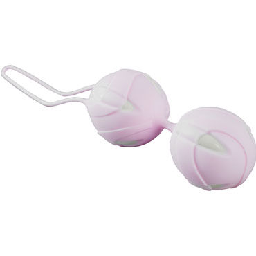 Fun Factory Teneo Duo, ванильно-розовый, Шарики для тренировки мышц влагалища Fun Factory Teneo Duo, ванильно-розовый, Шарики для тренировки мышц влагалища