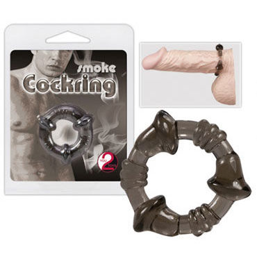 You2Toys Cockring, серое, Эрекционное кольцо на пенис You2Toys Cockring, серое, Эрекционное кольцо на пенис