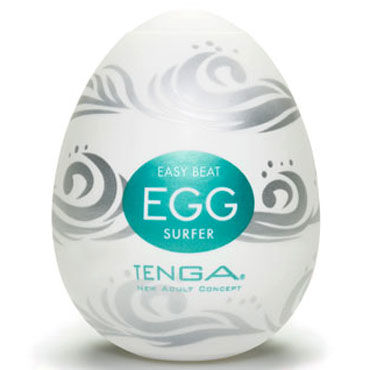 Tenga Egg Surfer, Одноразовый мастурбатор с рельефом в виде волн Tenga Egg Surfer, Одноразовый мастурбатор с рельефом в виде волн