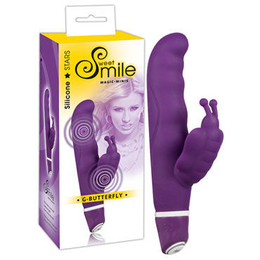 Smile Butterfly, Вибратор с клиторальным отростком Smile Butterfly, Вибратор с клиторальным отростком